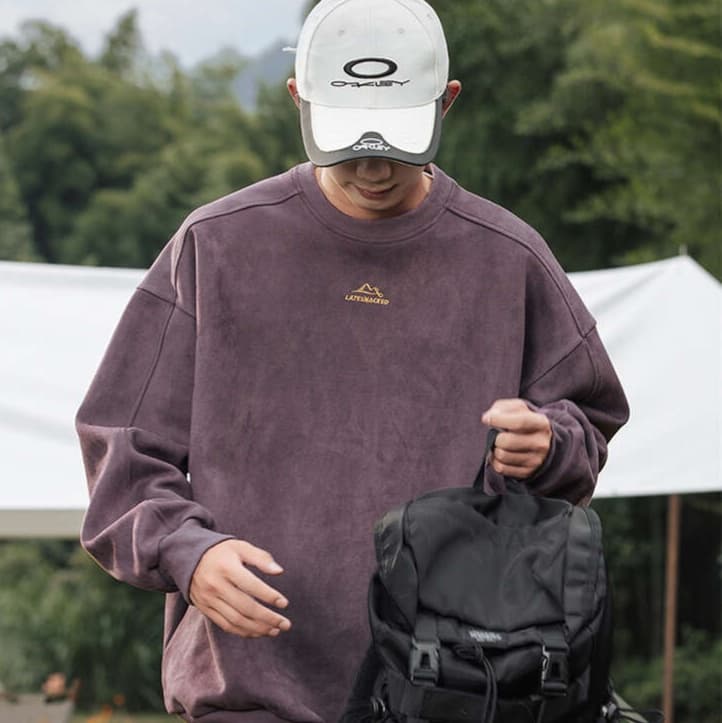 ロンT 山岳デザイン ゆったりロンＴ