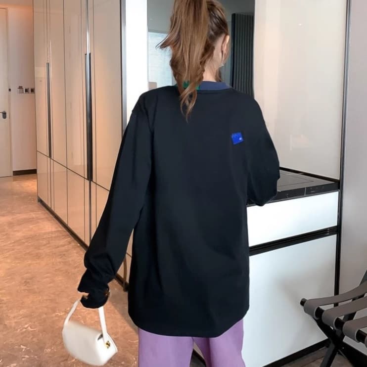 シンプルロゴ入り ゆったりロンT