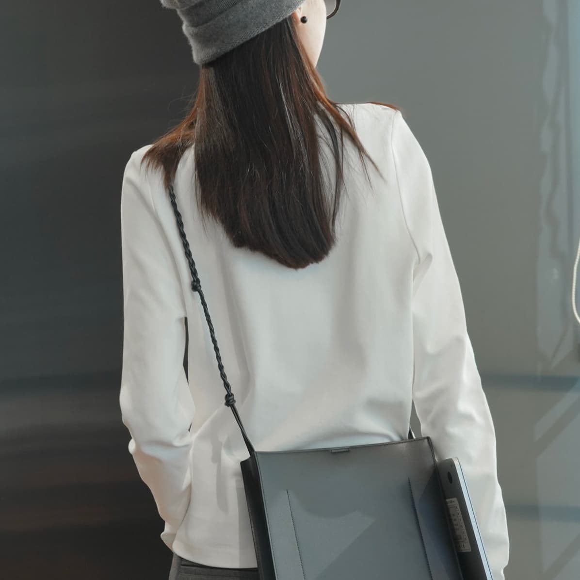 なめらかシルエット コットン ロンT