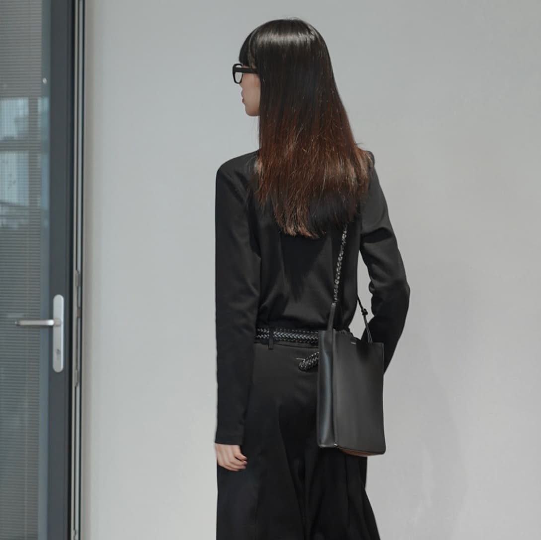 なめらかシルエット コットン ロンT