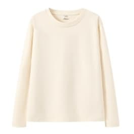 ロンT なめらか素材のリラックスロングＴシャツ