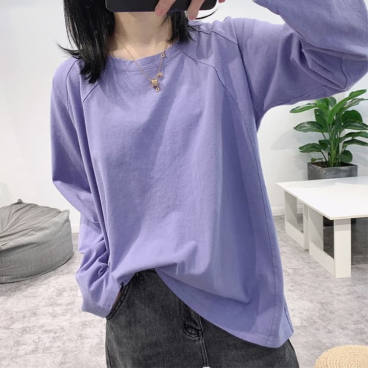 ロンT ゆったりシルエット やわらか長袖カットソー