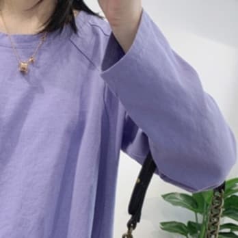 ロンT ゆったりシルエット やわらか長袖カットソー