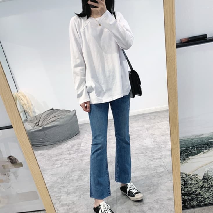 ロンT ゆったりシルエット やわらか長袖カットソー