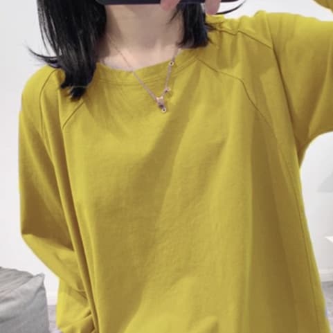 ロンT ゆったりシルエット やわらか長袖カットソー