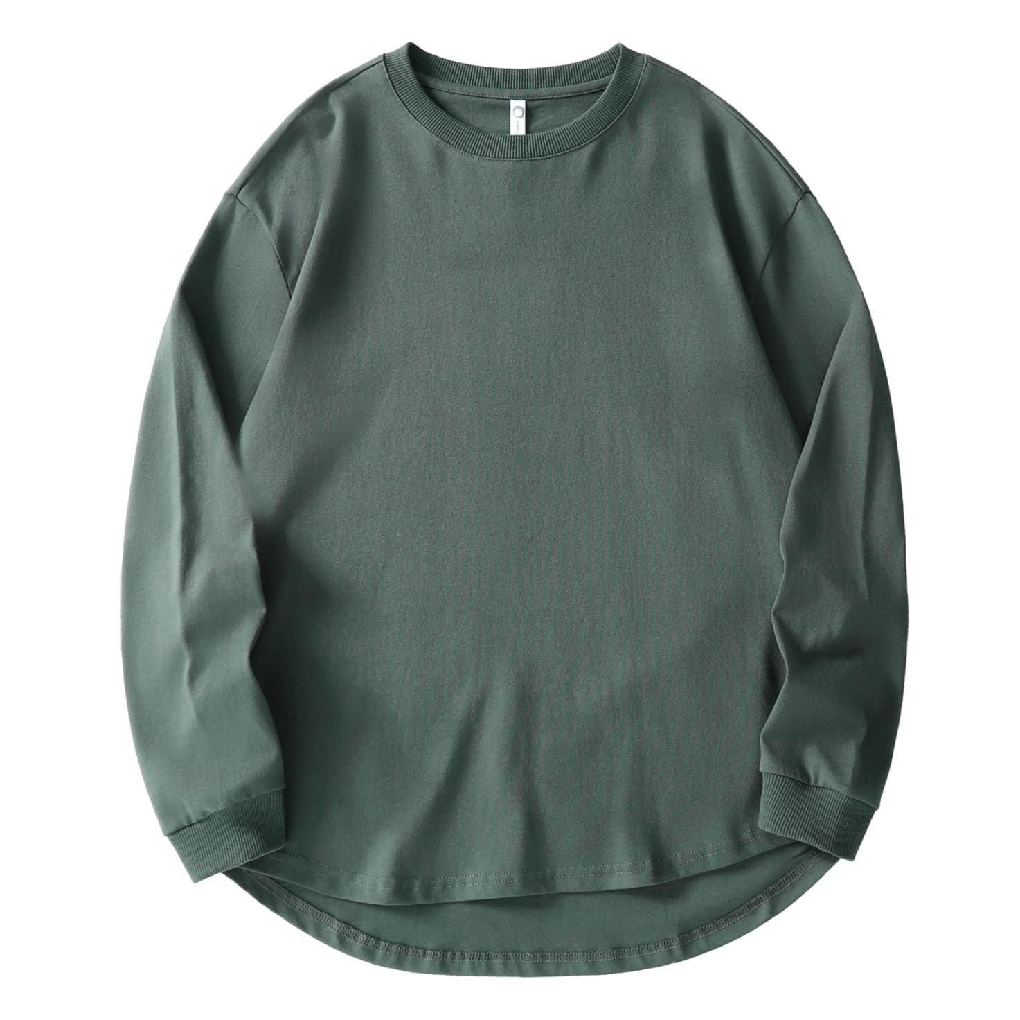 ロンT シンプル上質 ゆるみロングシャツ