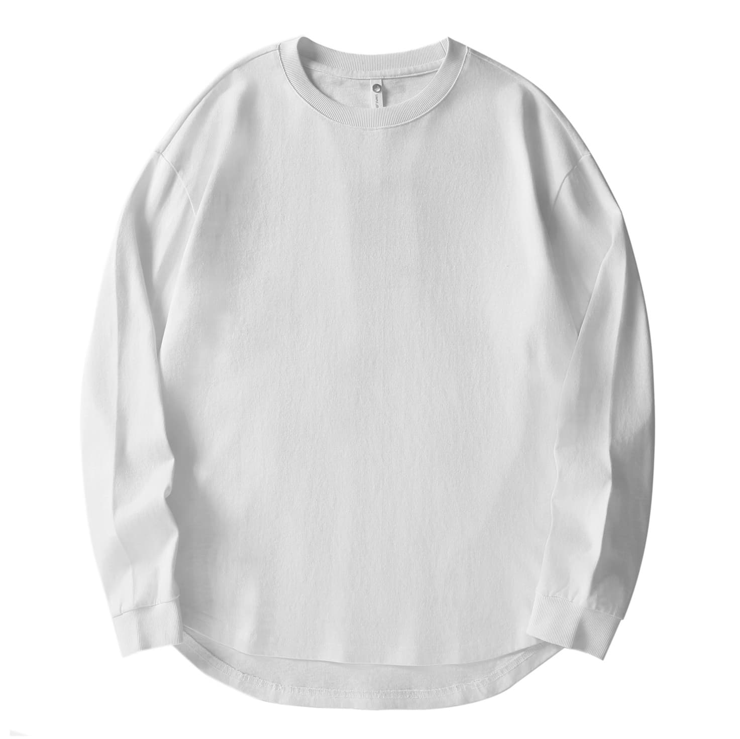 ロンT シンプル上質 ゆるみロングシャツ