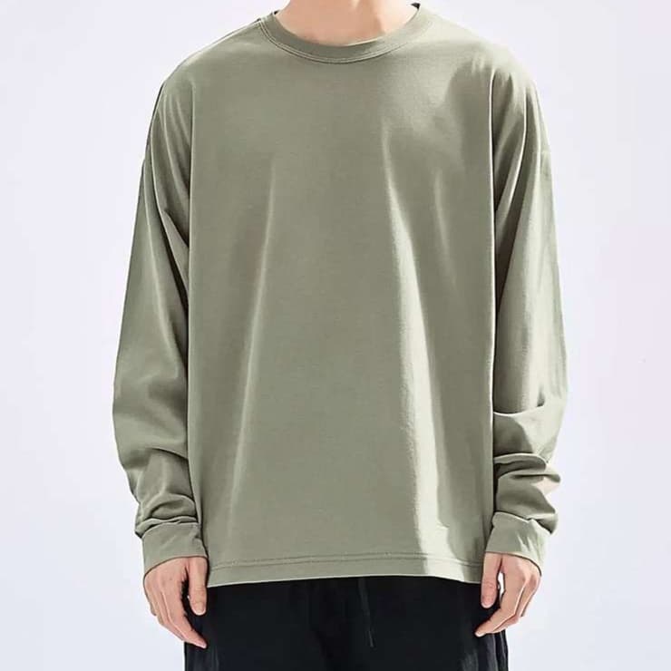 ロンT ゆったりシルエット長袖カットソー