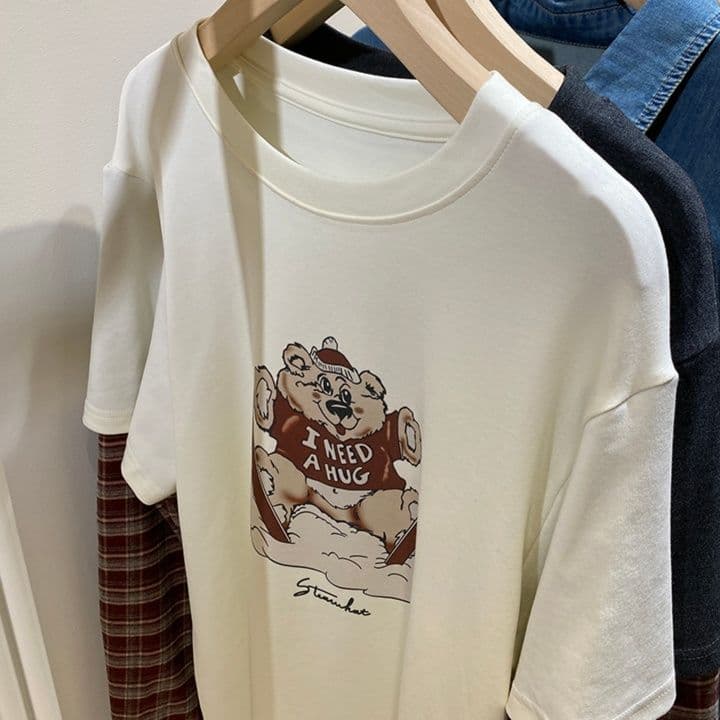 ロンT くまさん抱きしめてロングスリーブ