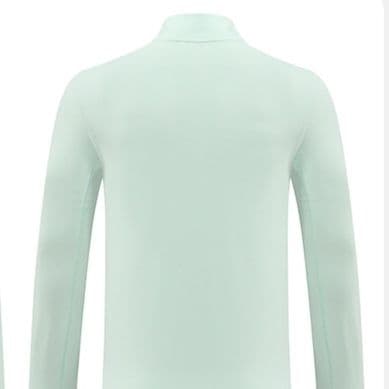 ロンT ハーフジップ立襟ロングシャツ