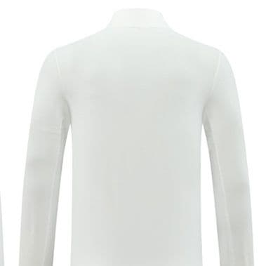 ロンT ハーフジップ立襟ロングシャツ