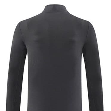 ロンT ハーフジップ立襟ロングシャツ