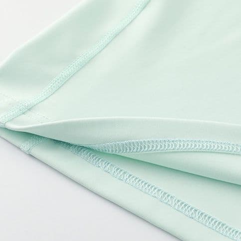 ロンT ハーフジップ立襟ロングシャツ