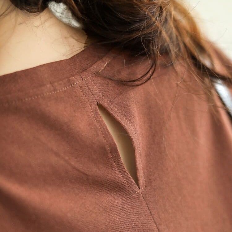 ロンT シンプル丸首ゆったりロンT