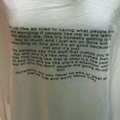 ロンT 詩情メッセージ シアーロンティー