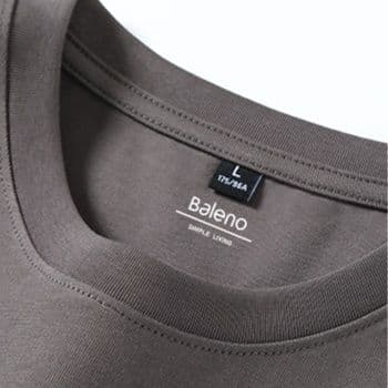 ロンT 三角刺繍ロゴ入り純綿長袖上着