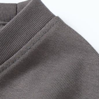 ロンT 三角刺繍ロゴ入り純綿長袖上着