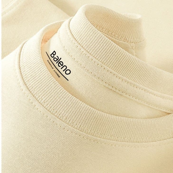 ロンT 三角刺繍ロゴ入り純綿長袖上着