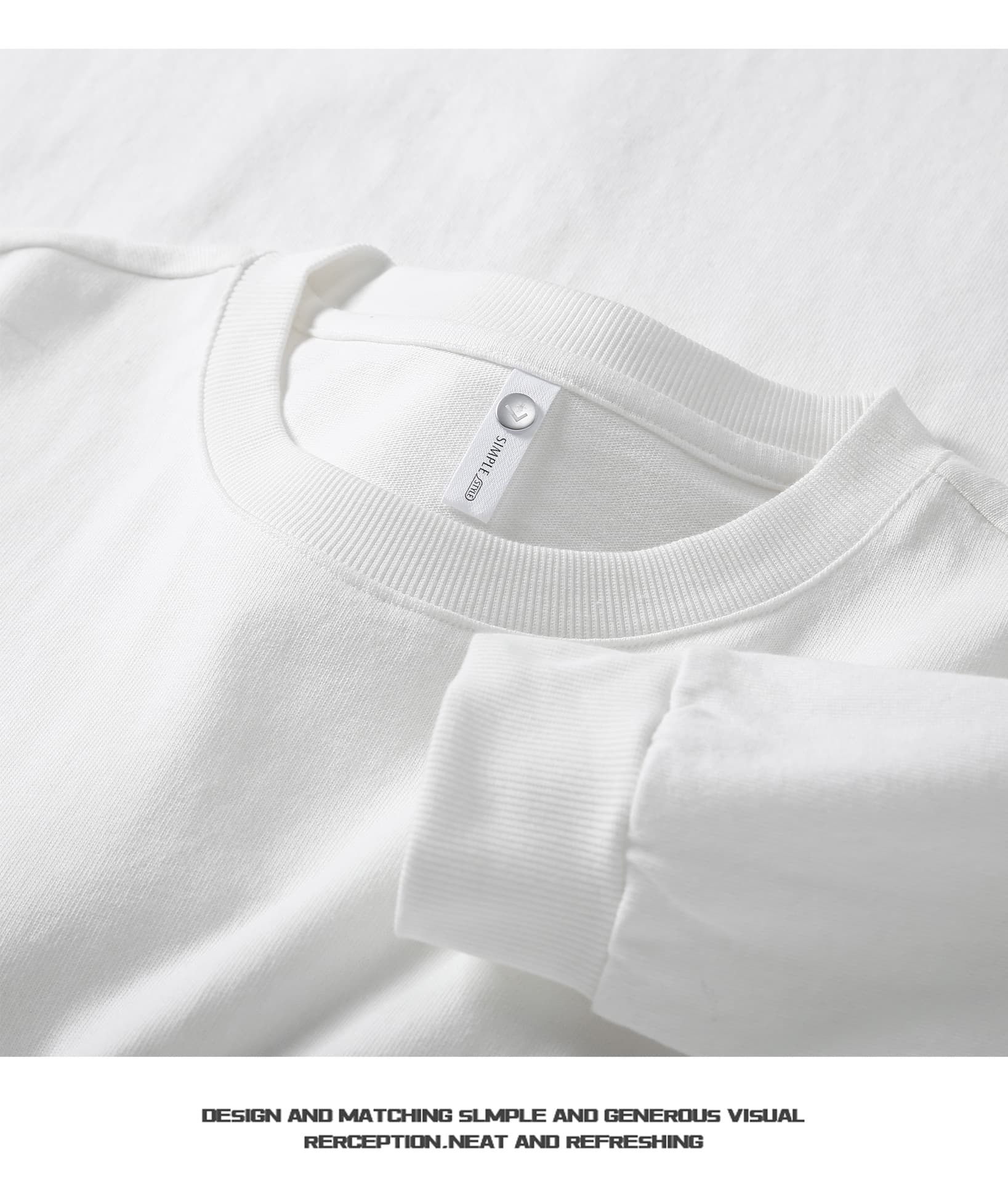 ロンT シンプル上質 ゆるみロングシャツ