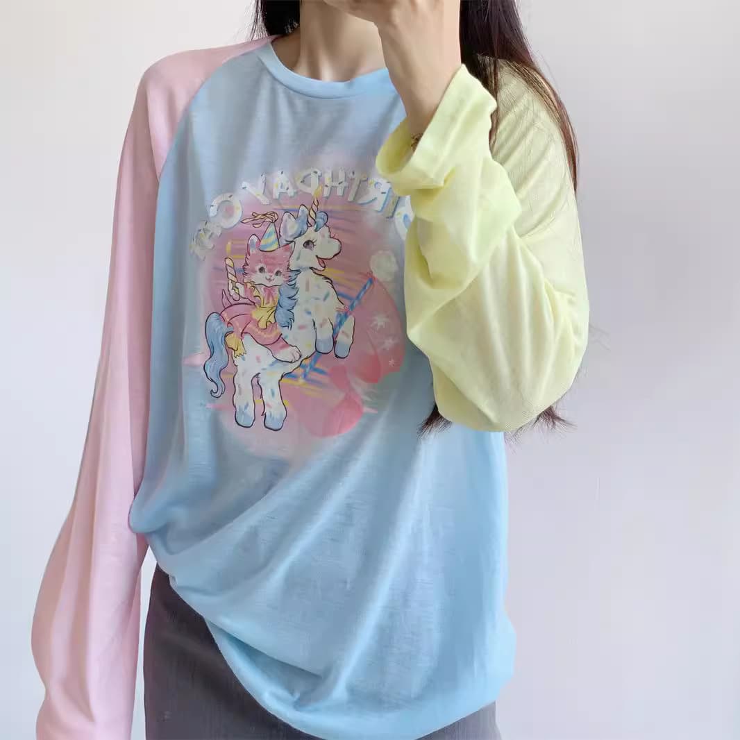 ロンT 夢見るファンタジー長袖シャツ