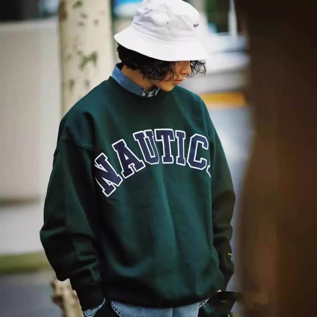 ロンT ヴィンテージ風 カレッジ ロゴ ロングTシャツ