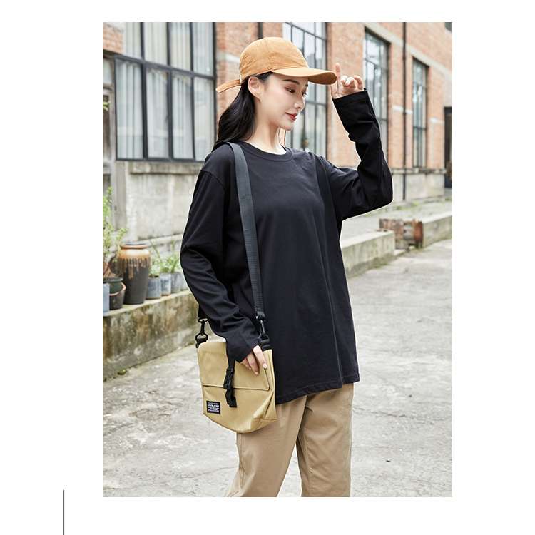 ロンT ゆったりシルエット ロング丈長袖カットソー