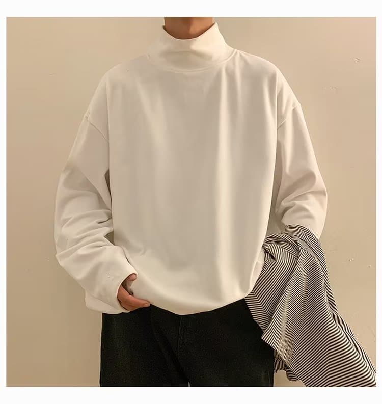 ロンT あったかハイネックロンT