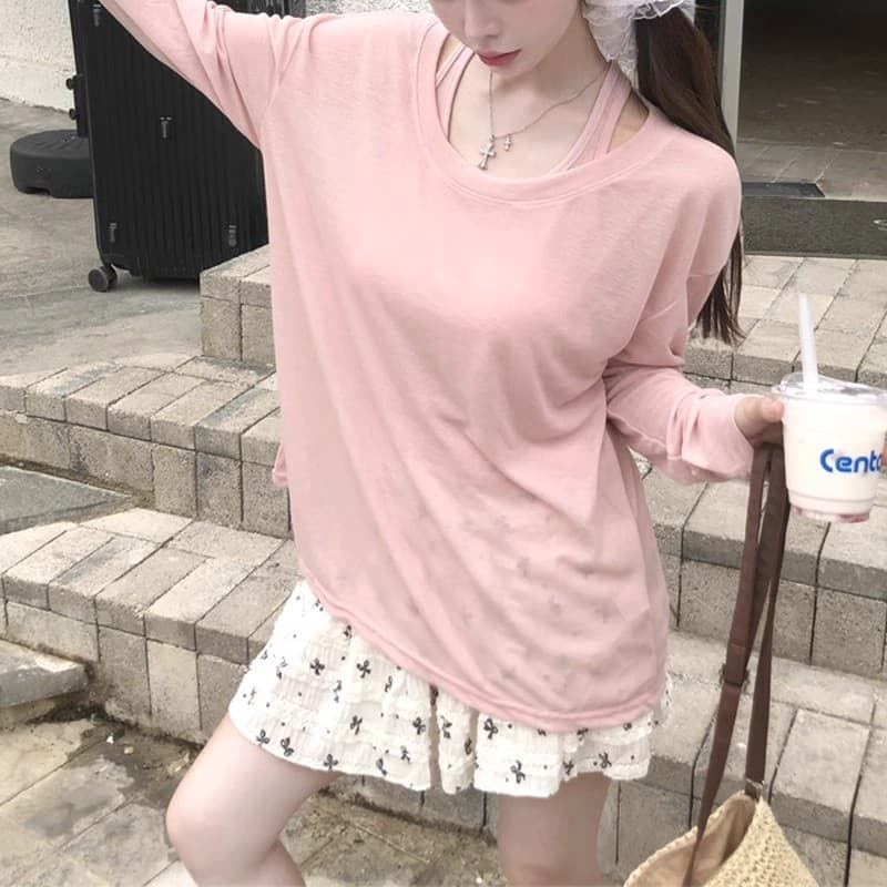 ロンT ゆったり肩見せドルマンロンT
