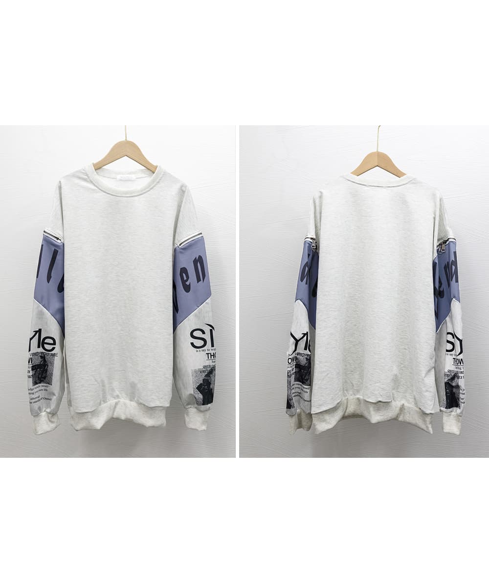 ロンT 薄手ロゴ入り長袖トレーナー レディース おしゃれトップス