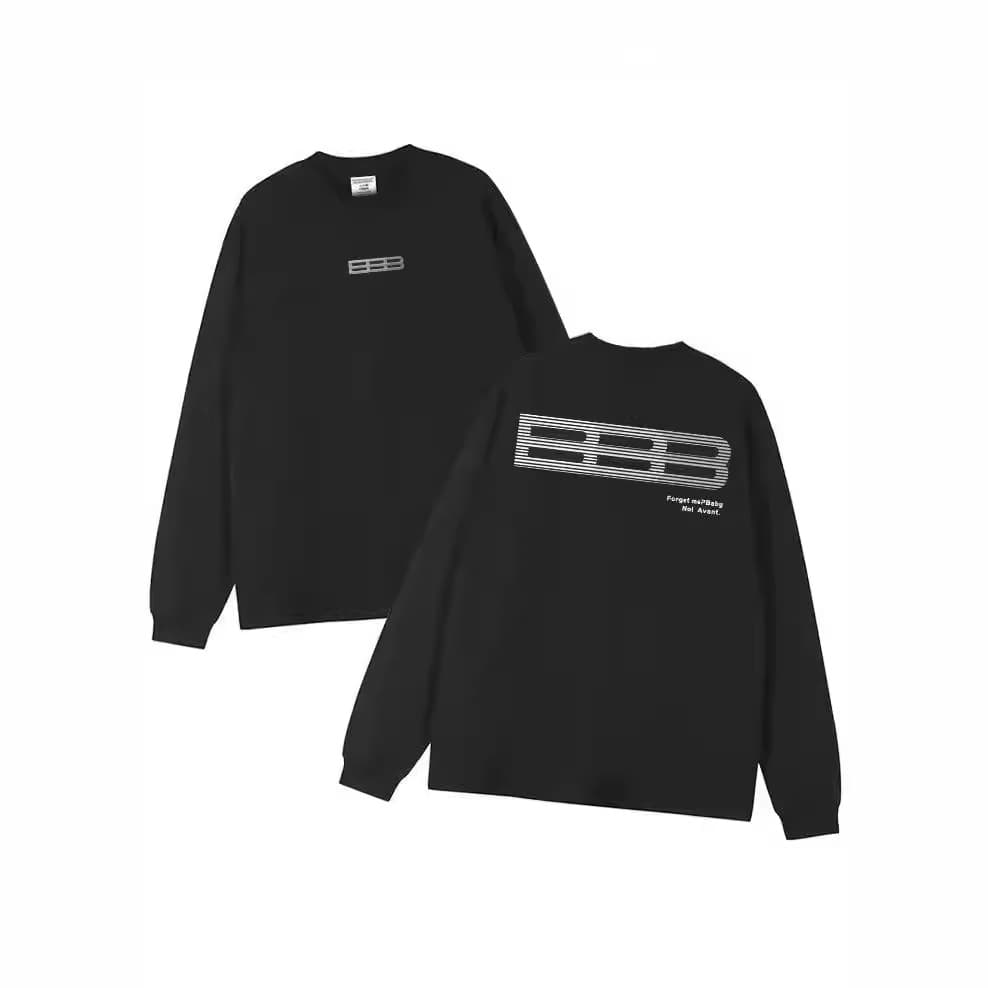 ロンT ミニマルライン長袖シャツ