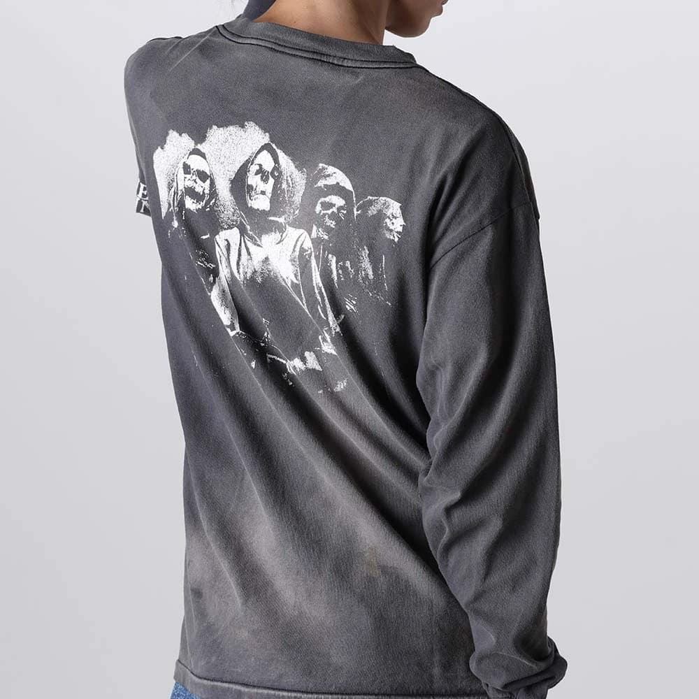 ロンT 星型グラフィック綿長袖シャツ