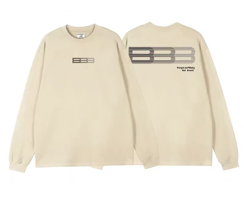 ロンT ミニマルライン長袖シャツ