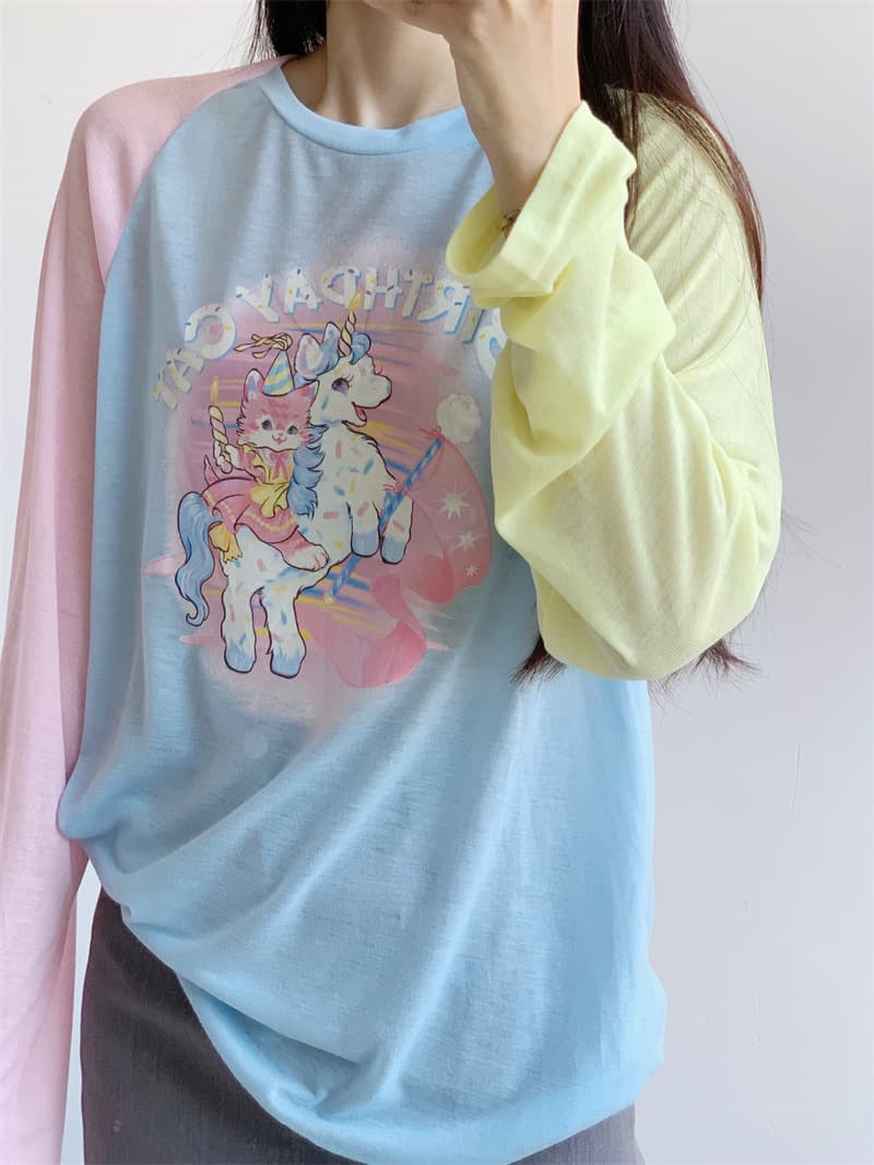 ロンT 夢見るファンタジー長袖シャツ