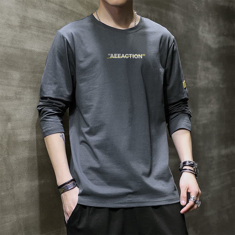 ロンT シンプル文字デザイン ロングTシャツ