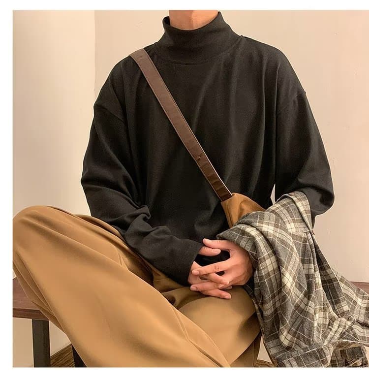 ロンT あったかハイネックロンT