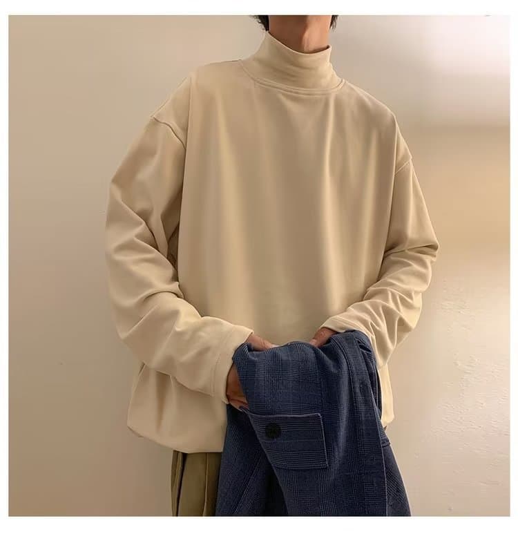 ロンT あったかハイネックロンT