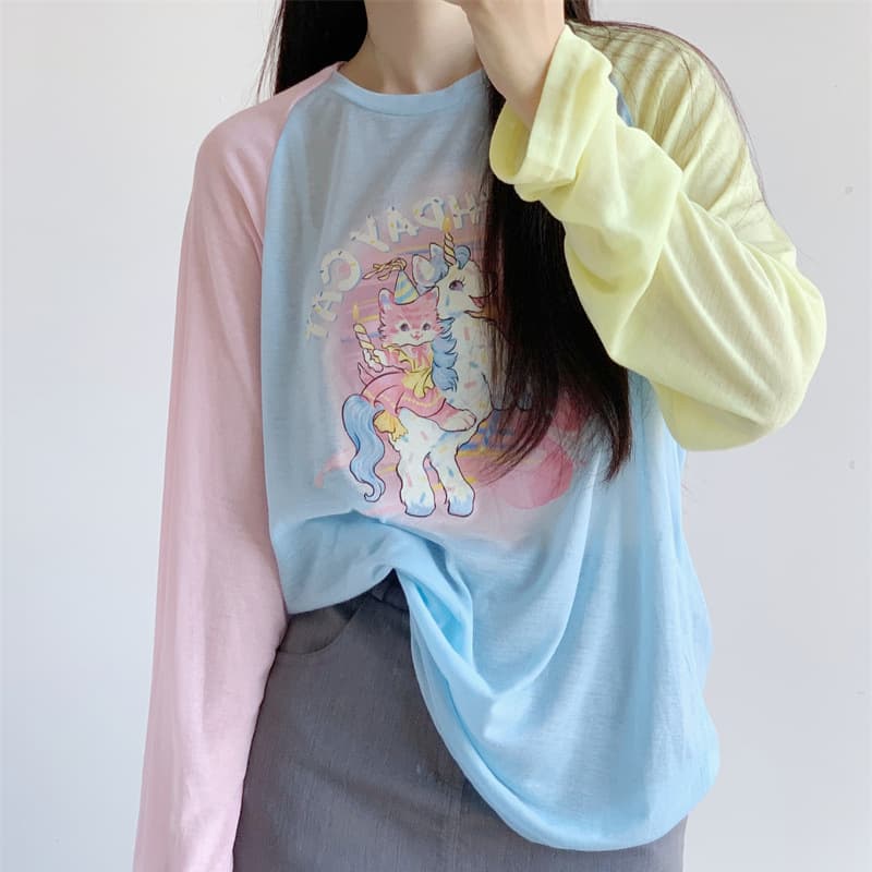 ロンT 夢見るファンタジー長袖シャツ