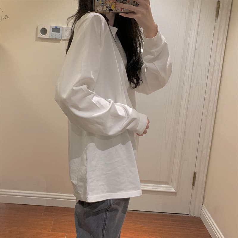 ロンT ゆったりシルエット オーバーサイズ長袖