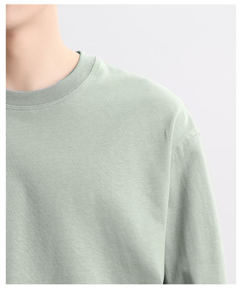 ロンT シンプル無地カジュアルロングTシャツ