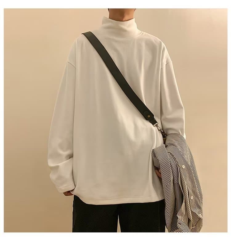 ロンT あったかハイネックロンT