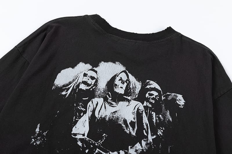 ロンT 星型グラフィック綿長袖シャツ