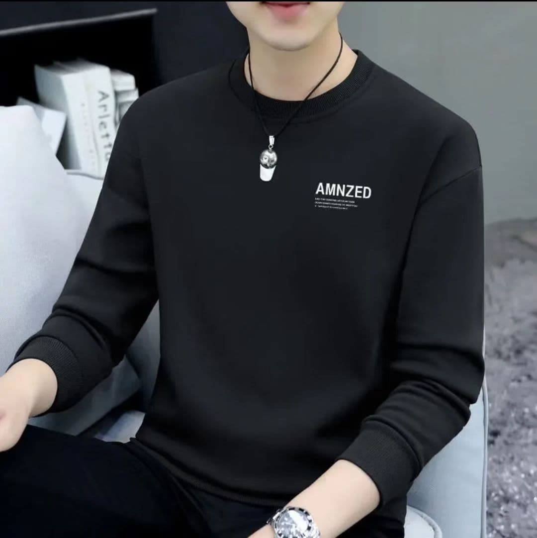 ロンT シンプル 裏起毛 カジュアル ロンＴ