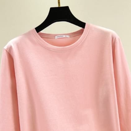 ロンT シンプル美シルエット ロングTシャツ
