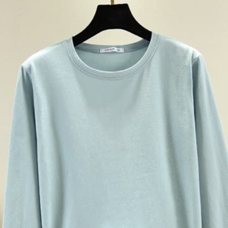 ロンT シンプル美シルエット ロングTシャツ