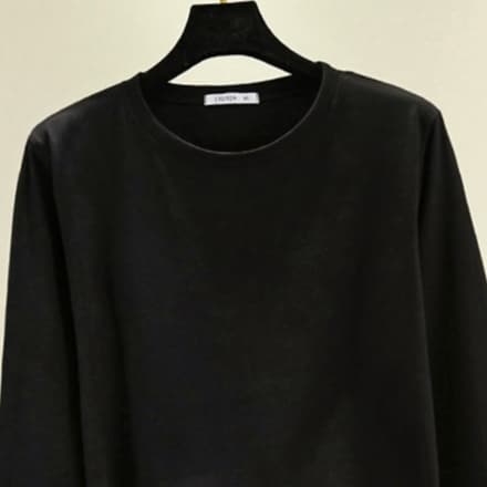ロンT シンプル美シルエット ロングTシャツ